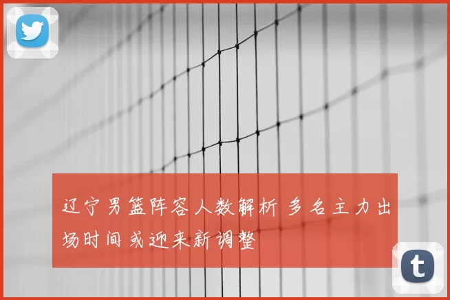 辽宁男篮阵容人数解析 多名主力出场时间或迎来新调整